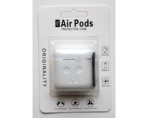 Чохол для AirPods силіконовий white / білий TPS-2710000164234