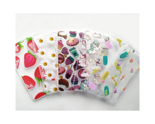 Чохол силіконовий Juicy Print для Xiaomi Redmi 6 (Полуничка) прозорий