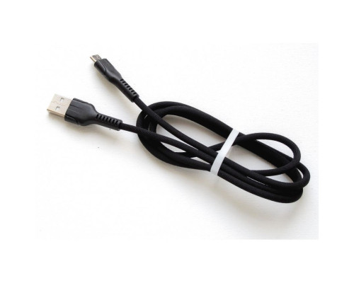 Кабель USB Micro круглий тканинний black (тех.пак.) TPS-2710000176886 2710000176886