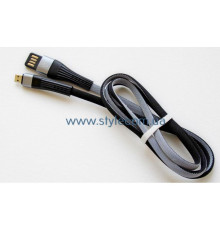 Кабель USB Micro плоский тканинний black/grey (тех.пак.) TPS-2710000176916 2710000176916