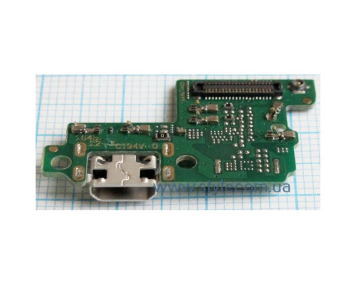 Шлейф (нижня плата) для Huawei Nova Lite (2017) з роз'ємом живлення та мікрофоном High Quality TPS-2710000177838 2710000177838