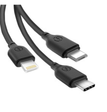 Кабель USB 3в1 XO NB103 Micro/Type-C/Lightning Quick Charge 2.1A black TPS-2710000182016 2710000182016