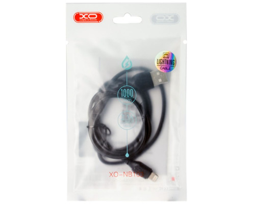 Кабель USB XO NB103 Lightning Quick Charge 2.1A black TPS-2710000181965 2710000181965