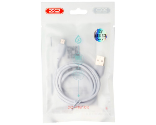 Кабель USB XO NB103 Micro Quick Charge 2.1A white TPS-2710000182009 2710000182009