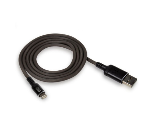 Кабель USB XO NB108 Lightning Quick Charge 2.1A black/grey