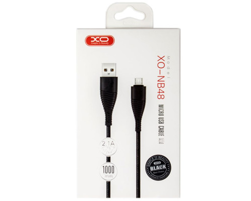 Кабель USB XO NB48 Micro 2.1A black TPS-2710000181613 2710000181613