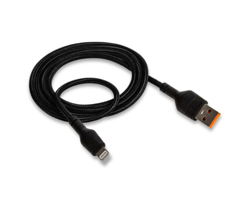 Кабель USB XO NB55 Lightning 5A black TPS-2710000181545