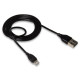 Кабель USB XO NB8 Lightning Quick Charge 2.1A black