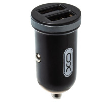 Автомобільний зарядний пристрій (адаптер) XO CC18 2USB / 2.1А black