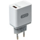 Мережевий зарядний пристрій (адаптер) XO L32 1USB / QC3.0 / 3А white