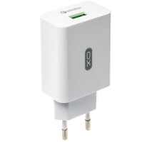 Мережевий зарядний пристрій (адаптер) XO L36 1USB / QC3.0 / 3A white
