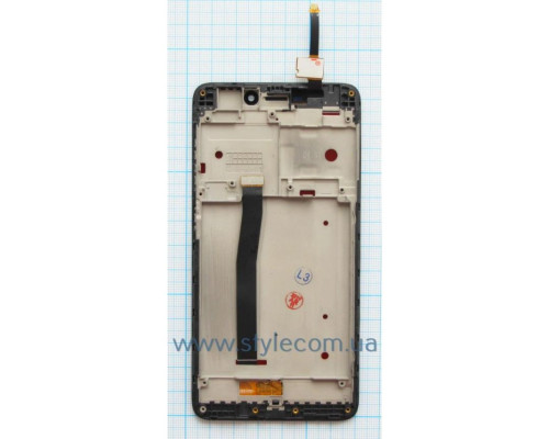 Дисплей (LCD) для Xiaomi Redmi 4A з тачскріном та рамкою black High Quality