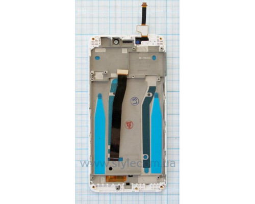 Дисплей (LCD) для Xiaomi Redmi 4X, Redmi 4X Pro з тачскріном та рамкою white High Quality