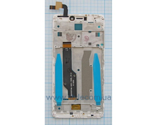 Дисплей (LCD) для Xiaomi Redmi Note 4X з тачскріном та рамкою white High Quality