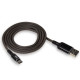 Кабель USB XO NB108 Type-C Quick Charge 2.1A black/grey