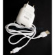 Мережевий зарядний пристрій (адаптер) 2в1 XO L37 1USB / 2.1A + Data Cable USB to Micro white TPS-2710000188889 2710000188889