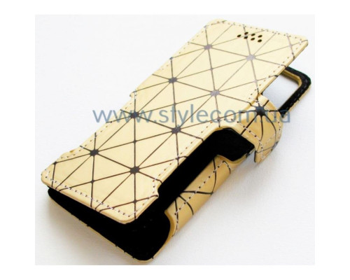 Чохол-книжка Status 5.5 '' ромб золотий