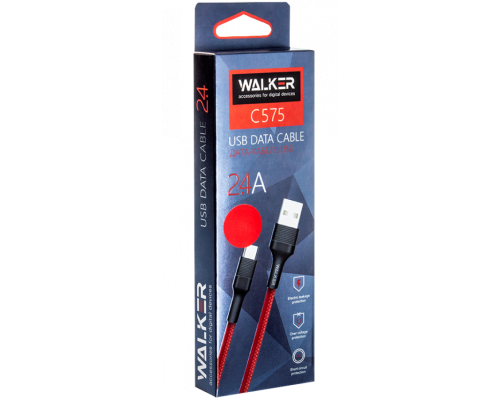 Кабель USB WALKER C575 Type-C black TPS-2710000189381