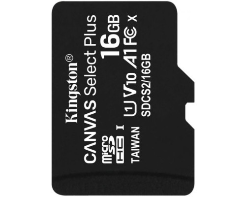 Карта пам'яті Kingston Canvas Select Plus MicroSDHC 16GB Class 10 UHS-I R100MB/s (SDCS2/16GBSP) TPS-2710000194453