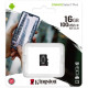 Карта пам'яті Kingston Canvas Select Plus MicroSDHC 16GB Class 10 UHS-I R100MB/s (SDCS2/16GBSP) TPS-2710000194453