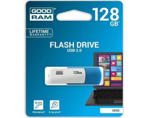 Флеш-пам'ять USB GOODRAM (Colour Mix) UCO2 128GB blue/white (UCO2-1280MXR11) TPS-2710000194972