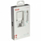 Мережевий зарядний пристрій (адаптер) 2в1 XO L52 2USB / 2.1A + Data Cable USB to Lightning white TPS-2710000197348 2710000197348