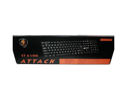 Клавіатура ET-6100 дротова black TPS-2710000200444