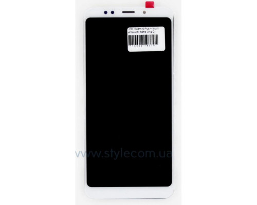 Дисплей (LCD) для Xiaomi Redmi 5 Plus з тачскріном та рамкою white Original Quality TPS-2710000193791 2710000193791