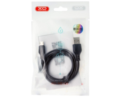 Кабель USB XO NB103 Micro Quick Charge 2.1A 2м black