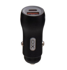 Автомобільний зарядний пристрій (адаптер) XO CC20 PD / 1USB / QC3.0 / 3A / 36W black