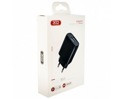 Мережевий зарядний пристрій (адаптер) XO L57 2USB / 2.4A black