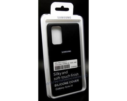 Чохол Original Silicone для Samsung Galaxy Note 20/N980 (2020) black (18)