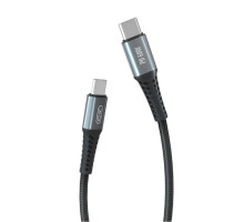 Кабель USB XO NB-Q167 Type-C to Type-C PD 60W Quick Charge 3A black TPS-2710000207641