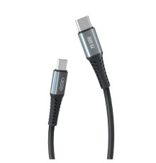 Кабель USB XO NB-Q167 Type-C to Type-C PD 60W Quick Charge 3A black