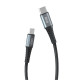 Кабель USB XO NB-Q167 Type-C to Type-C PD 60W Quick Charge 3A black