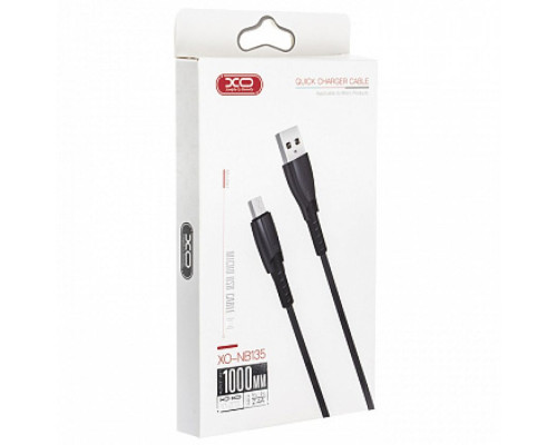 Кабель USB XO NB135 Micro Quick Charge 2.4A graphite TPS-2710000208112 2710000208112