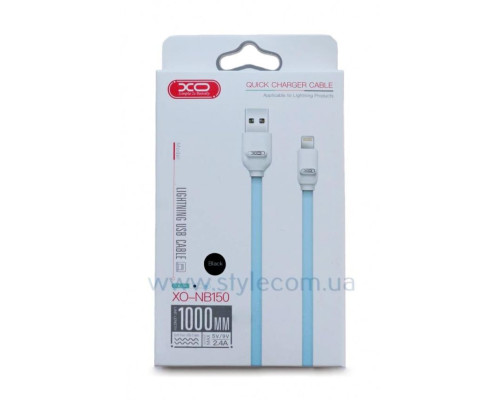 Кабель USB XO NB150 Lightning 2.4A black