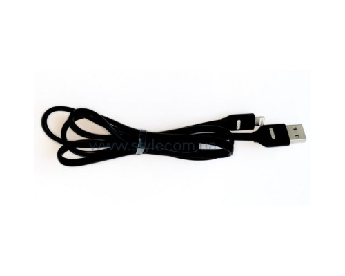 Кабель USB XO NB150 Lightning 2.4A black