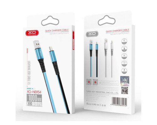 Кабель USB XO NB154 Lightning 2A blue TPS-2710000208044 2710000208044