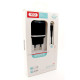 Мережевий зарядний пристрій (адаптер) 2в1 XO L69 2USB / 2.4A + Data Cable USB to Micro black TPS-2710000208303 2710000208303