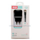 Мережевий зарядний пристрій (адаптер) 2в1 XO L69 2USB / 2.4A + Data Cable USB to Type-C black TPS-2710000208327 2710000208327