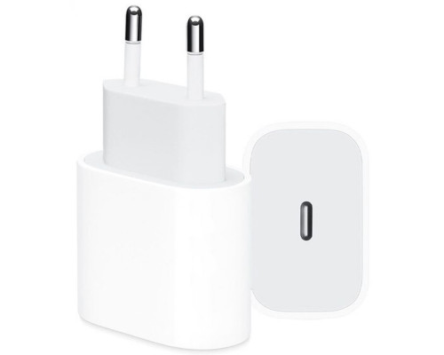 Мережевий зарядний пристрій (адаптер) для Apple iРhone A2347 PD / 20W white High Quality carton box TPS-2710000209072 2710000209072