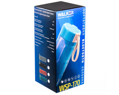 Портативна колонка WALKER WSP-170 blue TPS-2710000217930 2710000217930