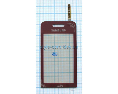 Тачскрін (сенсор) для Samsung S5230 La Fleur bordo High Quality TPS-2701184500000