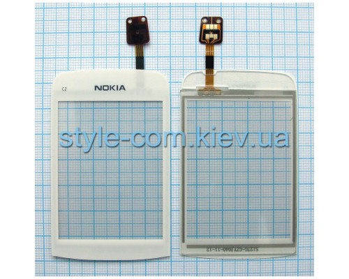 Тачскрін (сенсор) для Nokia C2-02, C2-03, C2-06 white High Quality TPS-2701269500000 2701269500000
