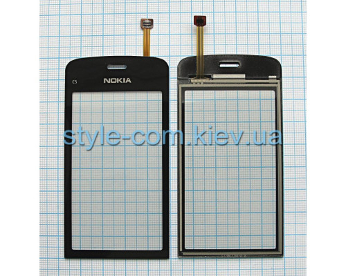 Тачскрін (сенсор) для Nokia C5-03, C5-05, C5-06, C5-08 black High Quality TPS-2701193400001 2701193400001