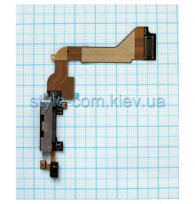 Шлейф для Apple iPhone 4 з роз'ємом живлення та мікрофоном black Original Quality TPS-2701348600003 2701348600003