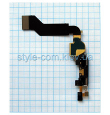 Шлейф для Apple iPhone 4s з роз'ємом живлення та мікрофоном black Original Quality TPS-2701348900004 2701348900004