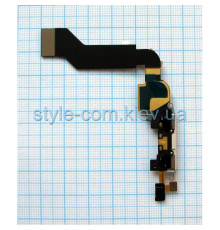 Шлейф для Apple iPhone 4s з роз'ємом живлення та мікрофоном white Original Quality TPS-2701349000000 2701349000000