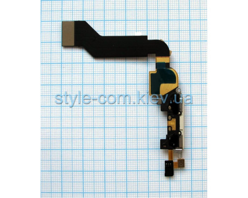 Шлейф для Apple iPhone 4s з роз'ємом живлення та мікрофоном white Original Quality TPS-2701349000000 2701349000000